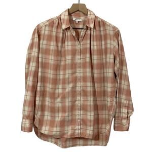 Madewell Central Long-Sleeve Shirt in Danville Plaid - XS